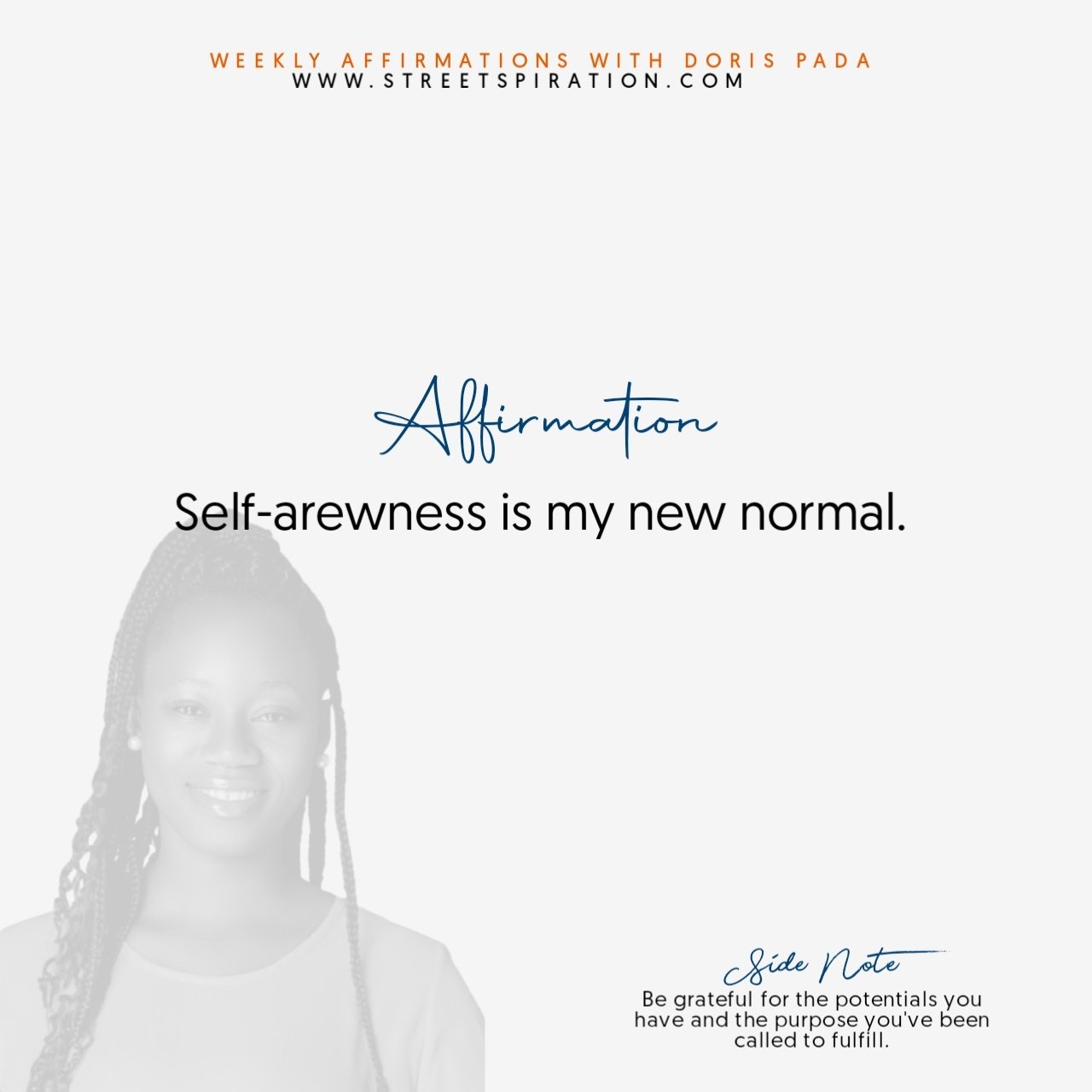 Affirmations on self-awareness