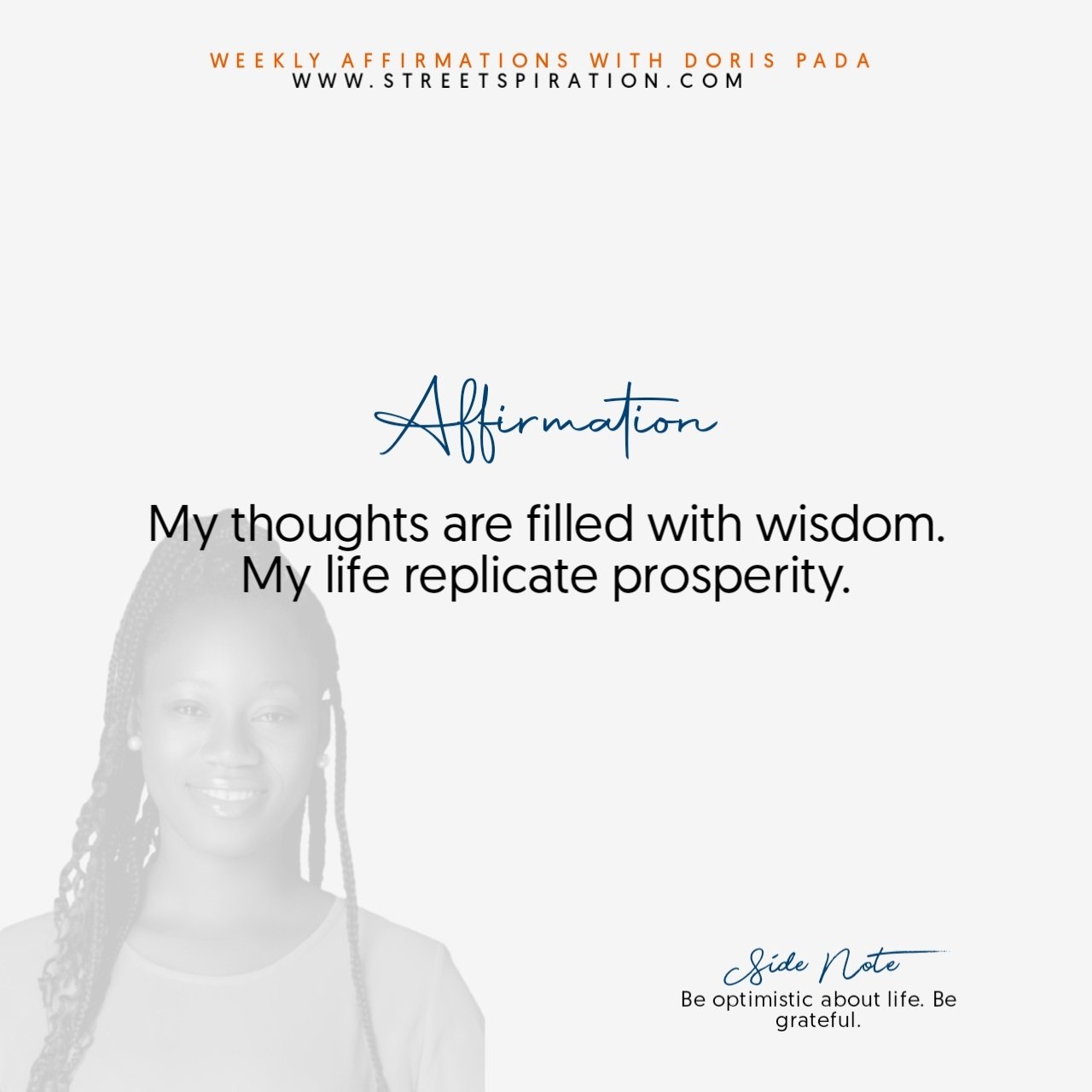 Affirmations on the power of the mind.