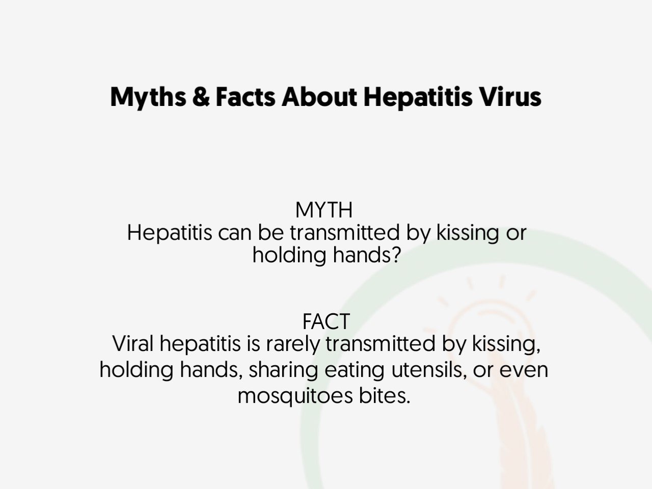 Facts and myths about hepatitis