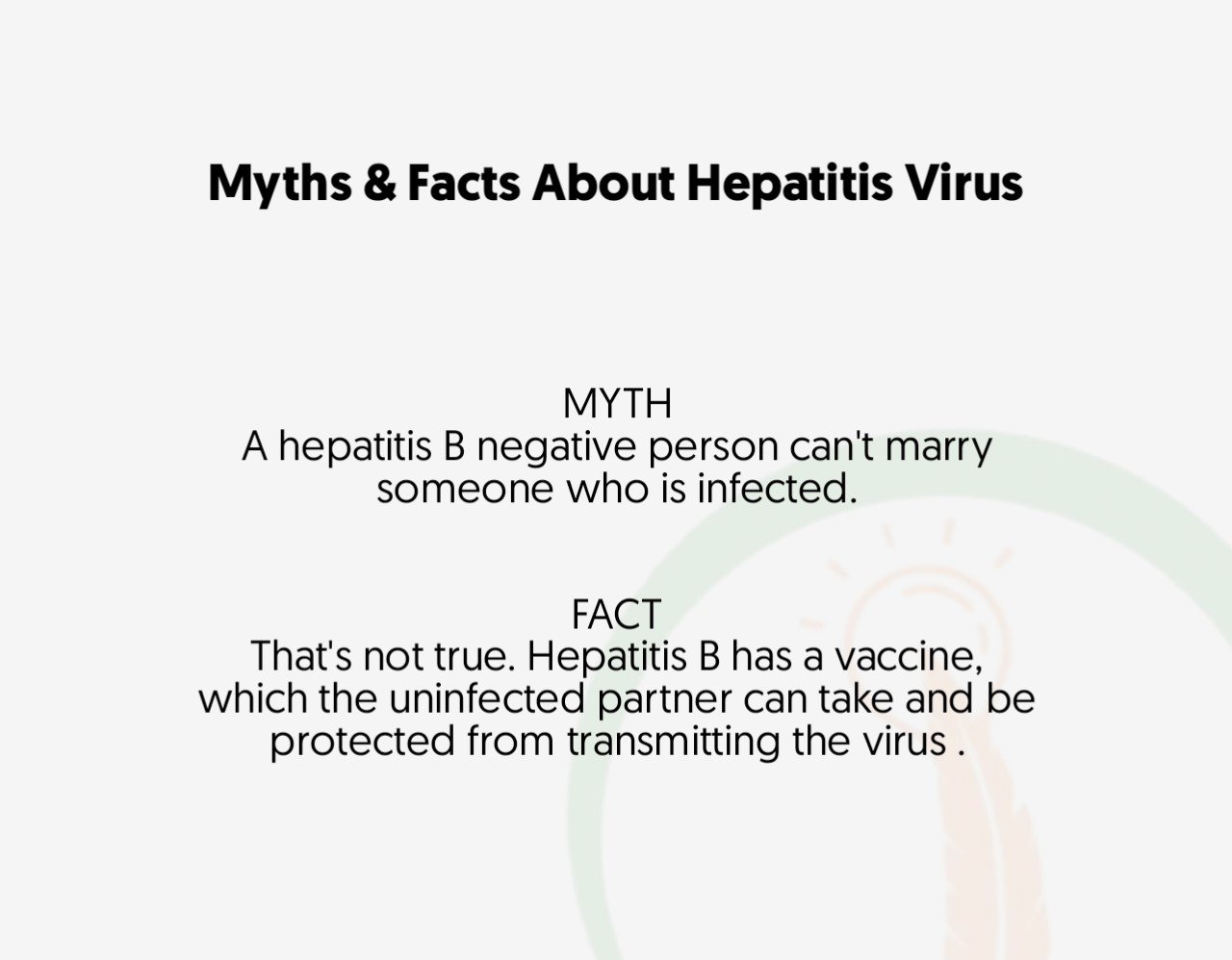 Facts and myths about hepatitis