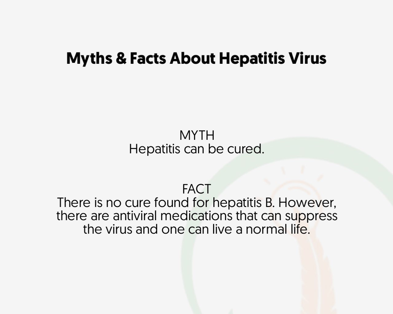 Facts and myths about hepatitis