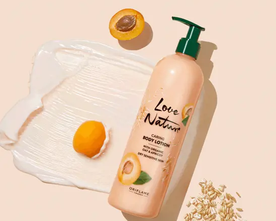 Oriflame's Love Nature body lotion