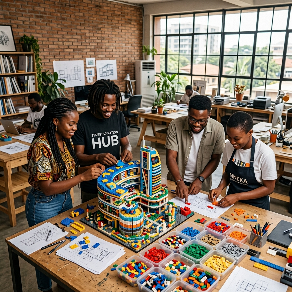 Young Creative Africans building 